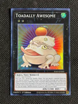YuGiOh! - Toadally Awesome RA03-EN040 Super Rare 1st Edition Near Mint - Image 1