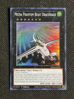 YuGiOh! - Mecha Phantom Beast Dracossack RA03-EN039 Super Rare 1st Edition NM - Image 1