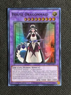 YuGiOh! - House Dragonmaid RA03-EN037 Super Rare 1st Edition Near Mint - Image 1