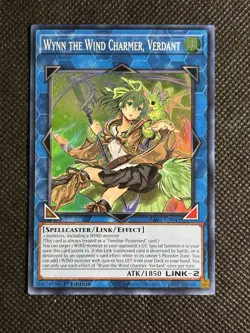 YuGiOh! - Wynn the Wind Charmer, Verdant RA03-EN045 Super Rare 1st Edition NM - Image 1