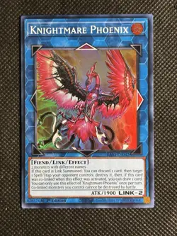 YuGiOh! - Knightmare Phoenix RA03-EN042 Super Rare 1st Edition Near Mint - Image 1