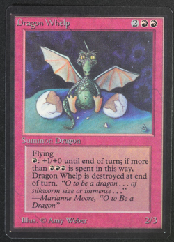 Dragon Whelp Beta MTG Card Magic: the Gathering 1993 - Image 1