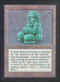 Jade Statue Beta MTG Card Magic: the Gathering 1993 - Image 1
