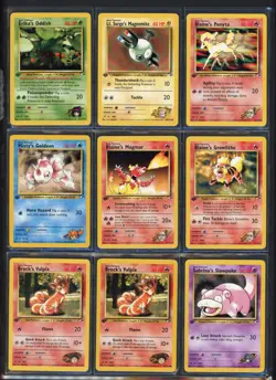 Pokemon Cards - Part Complete Non Holo 1st Edition Gym Heroes & Challenge Cards - Image 3