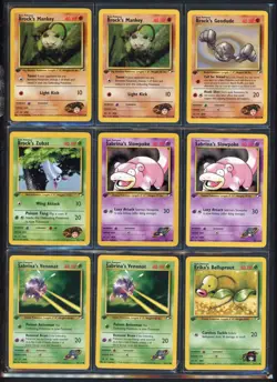 Pokemon Cards - Part Complete Non Holo 1st Edition Gym Heroes & Challenge Cards - Image 5