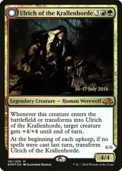 Ulrich of the Krallenhorde -Foil Light Play MTG Promos: Prerelease Cards - Image 1