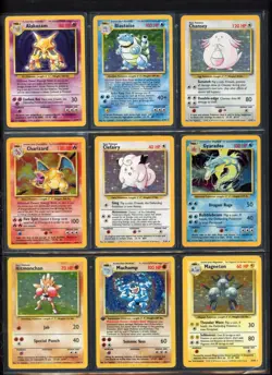 Pokemon Cards - Complete Base Set 102 - NM - Charizard Blastoise Venusaur - Image 1