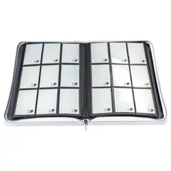 Ultra Pro Vivid White 9 Pocket Zippered Pro Binder Card Album Holds 360 Cards - Image 2