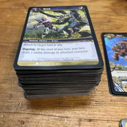 206 Card Lot - World Of Warcraft Trading Cards AZEROTH ILLIDAN NINJA MONKEY - Image 2