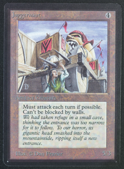 Juggernaut Beta MTG Card Magic: the Gathering 1993 - Image 1
