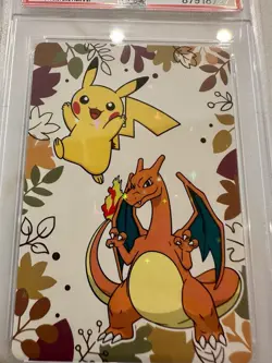 2023 POKEMON X PRONTO THANK YOU CARD VERSION 1 - Pikachu/Charizard - PSA 10 - Image 3