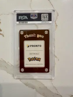 2023 POKEMON X PRONTO THANK YOU CARD VERSION 1 - Pikachu/Charizard - PSA 10 - Image 4