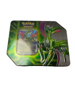Pokemon Trading Card Game Paradox Clash Iron Leaves ex tin Sealed - Image 1
