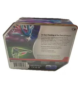 Pokemon Trading Card Game Paradox Clash Iron Leaves ex tin Sealed - Image 2