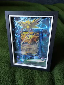 Lovely Framed Pokemon Card, Zapdos, Black Star Promo, 049. - Image 1