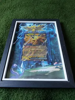 Lovely Framed Pokemon Card, Zapdos, Black Star Promo, 049. - Image 2