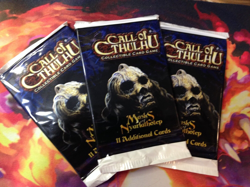 Call of Cthulhu "Masks of Nyarlathotep" 11-Card Sealed Booster Pack X3 - Image 1