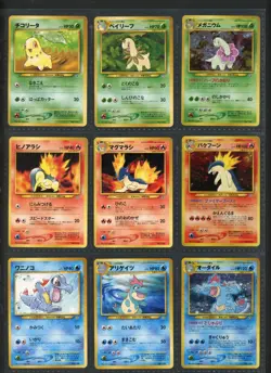 Pokemon Cards - Neo Premium File 1 - Japanese Card Game - 9 cards - Opened - Image 2