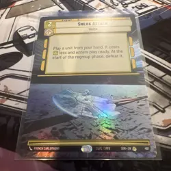 Star Wars Unlimited Foil Hyperspace Card #481 Sneak Attack - Image 1
