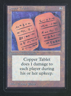 Copper Tablet Beta MTG Card Magic: the Gathering 1993 - Image 1