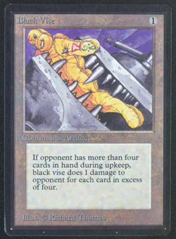 Black Vise Beta MTG Card Magic: the Gathering 1993 - Image 1