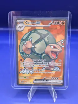 Pokemon TCG Golem EX Scarlet & Violet Holo Ultra Rare Full Art 151 Card 189/165 - Image 5