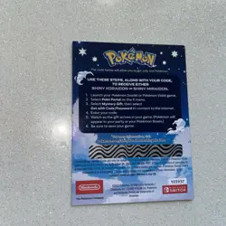 Pokemon Scarlet and Violet Shiny Koraidon OR Miraidon Gamestop Promo Card Code - Image 2