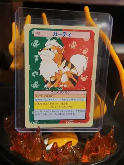 Pokemon Card Growlithe No. 058 Topsun Green Back 1995 - Image 1