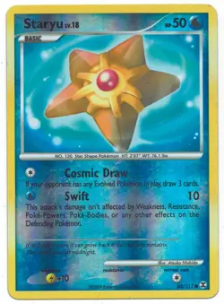 Pokemon Card: Staryu REVERSE HOLO 83/111 Platinum Rising Rivals Set! - Image 1