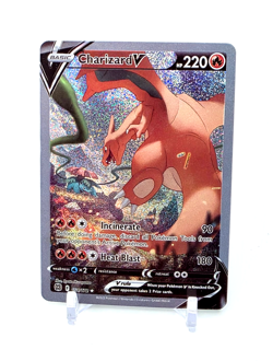 Custom SPARKLING HOLO Charizard Card Charizard V Card READ DESCRIPTION BELOW - Image 1