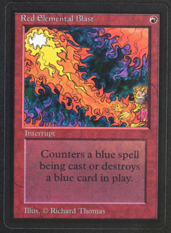 Red Elemental Blast Beta MTG Card Magic: the Gathering 1993 - Image 1