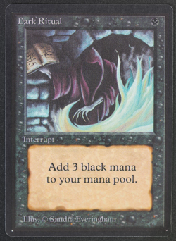 Dark Ritual Beta MTG Card Magic: the Gathering 1993 - Image 1
