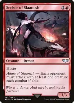 SEEKER OF SLAANESH mtg NM-M Warhammer 40K Commander 1 Unc - Image 1