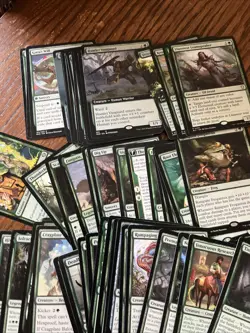 100 GREEN MTG Rares - Magic the Gathering mixed Lot - Image 1