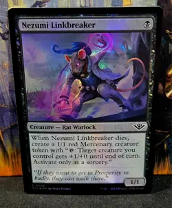magic the gathering - FOIL!! - Nezumi Linkbreaker - Creature - Rat Warlock - - Image 1