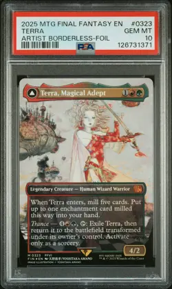 2025 MTG FINAL FANTASY #0323 ESPER TERRA/TERRA, MAGICAL ADEPT PSA 10 - Image 1