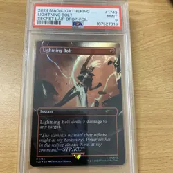 2024 Magic The Gathering Secret Lair Drop Lightning Bolt Rare Foil #1743 PSA 9 - Image 1