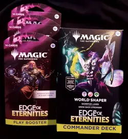 Magic the Gathering-Edge of Eternities Commander Deck + 3 booster packs. - Image 1
