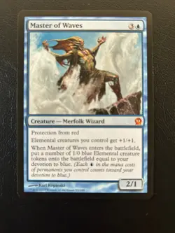 MTG Master of Waves Theros 53/249 Regular Mythic - Image 1