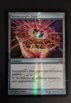 MTG - Magic: The Gathering - Nevinyrral's Disk - FTV:R V10 (LP) (FOIL) (SIGNED) - Image 1