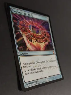 MTG - Magic: The Gathering - Nevinyrral's Disk - FTV:R V10 (LP) (FOIL) (SIGNED) - Image 3