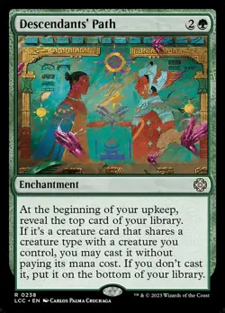 MTG Descendants' Path, Commander: The Lost Caverns of Ixalan, Damaged, English - Image 1
