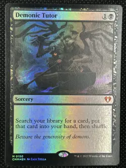 Magic the Gathering Demonic Tutor (0150) (Borderless) (Foil) Commander Masters - Image 3