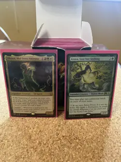 MTG Custom commander deck EDH Obunn, mul daya ancestor Landfall Land's Wrath - Image 1