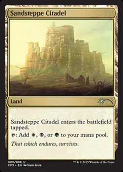 MTG Sandsteppe Citadel - Foil, Unique & Misc. Promos, Heavily Played, English - Image 1