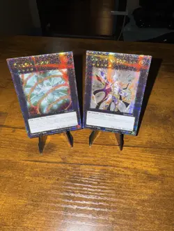 Yugioh RA04 Quarter Century Secret Rare Dragon Laggia & Constellar Pleiades NM - Image 1