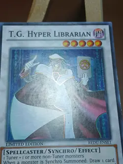 MP Yugioh - T.G Hyper Librarian Super Rare REDU-ENSE1 Limited Edition - Image 5