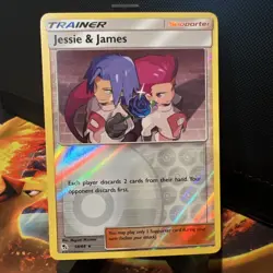 Pokemon Jessie James Trainer Supporter Reverse Holo Rare Card 58/68 Hidden Fates - Image 1