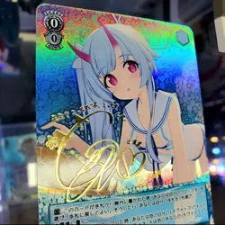 DIY Weiss Schwarz Chise Waraku Blue Archive BAV/W112-042SP SP Signed NM Card - Image 2