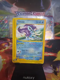 Pokemon TCG Suicune E-Reader Black Star Promo Card 53 4Ever Stamp LP Condition - Image 1